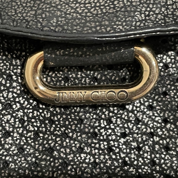 Jimmy Choo Small Blythe Black Leather Shoulder Bag - Picture 6 of 13